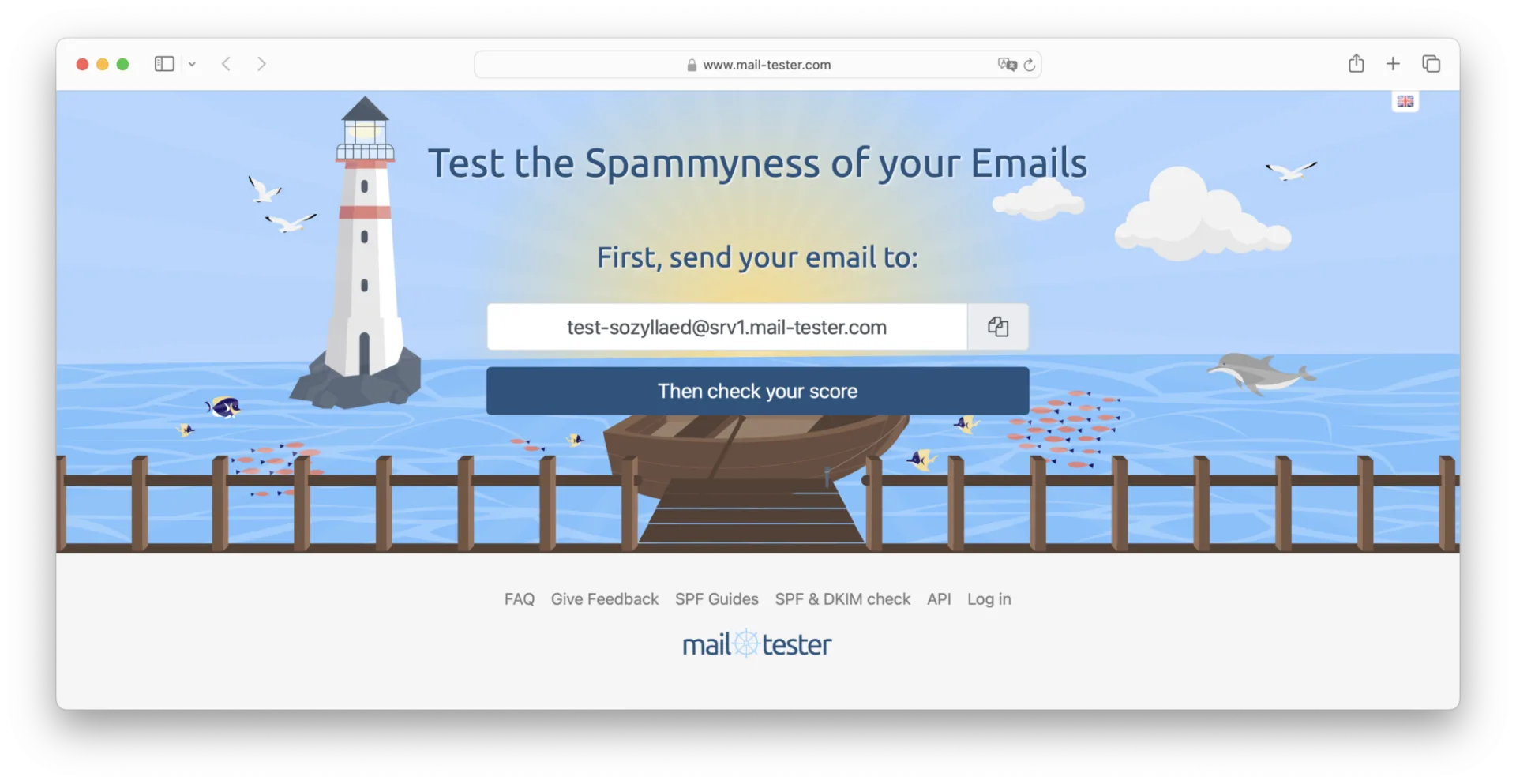 spamtester e-mail